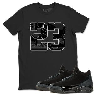 23 クルーネック T シャツ - ジョーダン AJ3 ブラックキャットに合うシャツ