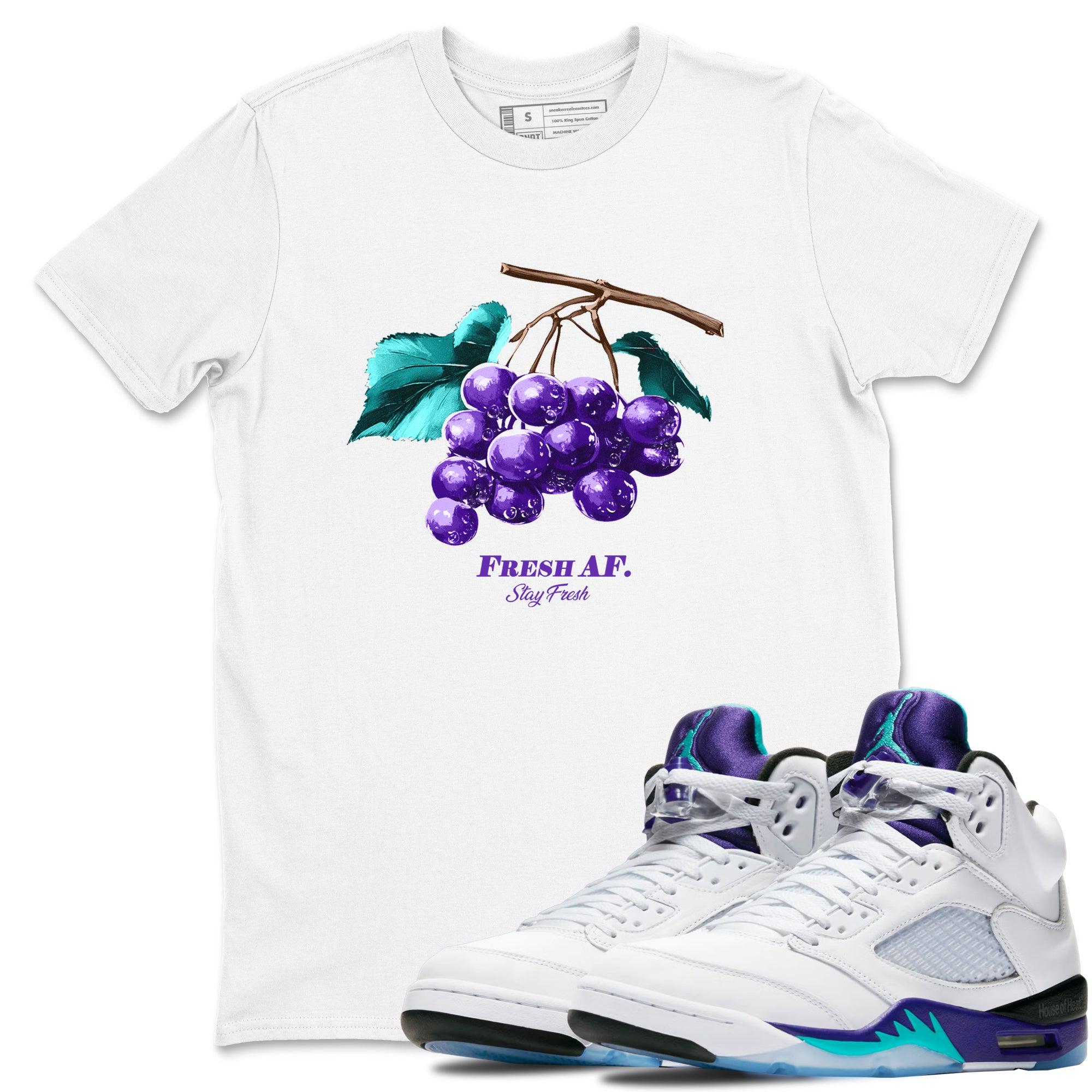 Jordan Sneakers Nike Fresh Prince Shirt Grape 5s Jersey NEW
