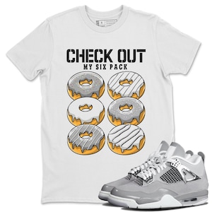 Sprawdź mój sześciopakowy T-shirt z nadrukiem Sneaker - Koszulka pasująca do 4s Retro Frozen Moments