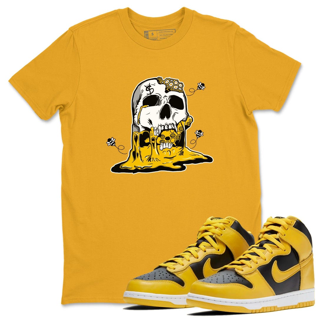 Dripping Honey Skullhead Unisex Crew Neck Sneaker Matching Tee Shirt to ...