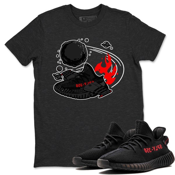 Rocket Boost Unisex Crew Neck Sneaker Bijpassend T-shirt passend bij Yeezys 350 Bred