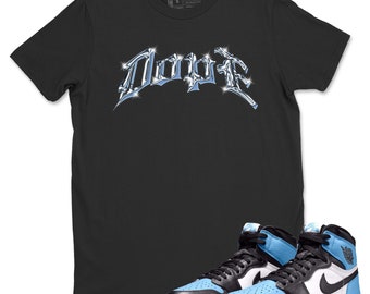 Dope Unisex Short Sleeve T-Shirt - Sneaker Shirt To Match 1s UNC University Blue