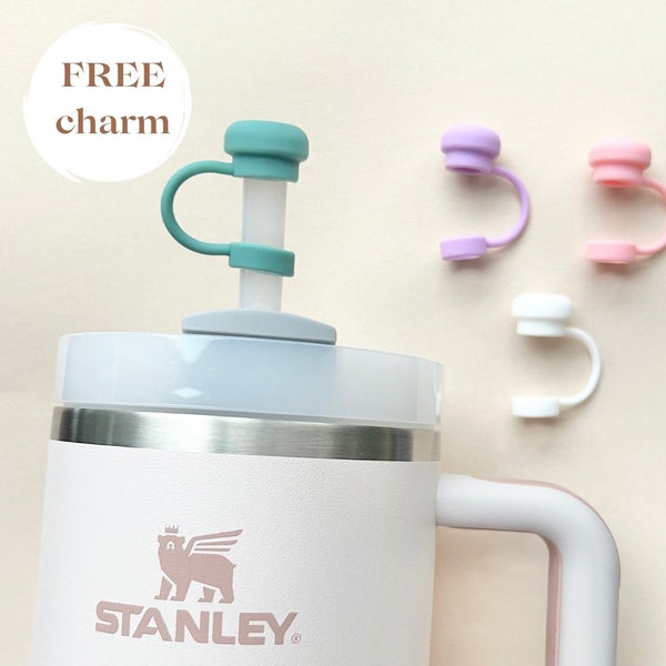 Minimalist Stanley straw topper 10 mm plain color Stanley cup 40oz 30oz straw cover aesthetic straw tip cover solid color topper for straw