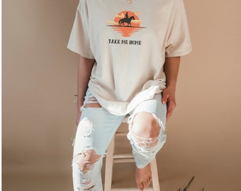 Cowboy Take Me Home Tee