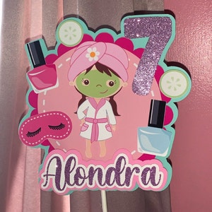 Spa Girl Cake Topper