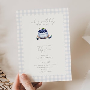 Invito baby shower mirtillo, invito baby shower dolce bacca, invito baby shower dolce bacca, baby shower mirtillo, CP01