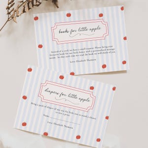 Apple Of My Eye Baby Shower Invitation, Apple Of Our Eye Invite, Autumn Fall Apple Baby Shower,  Fall Harvest Baby Shower Invitation Template