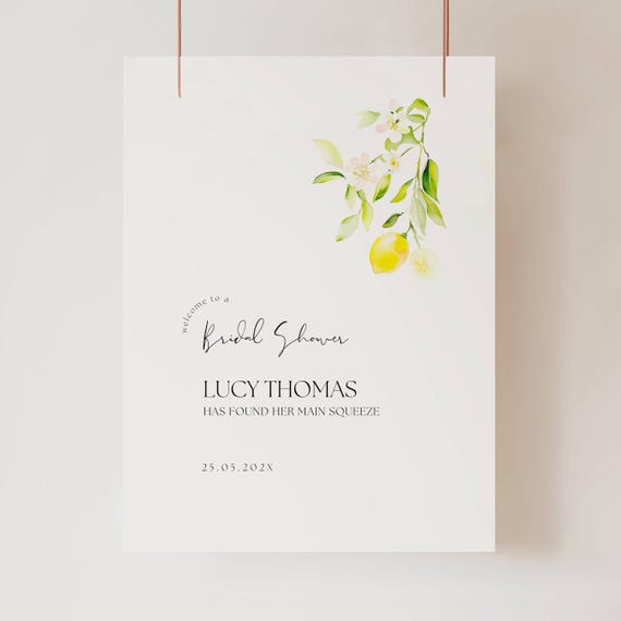 Pack Déco Fête De Douche Nuptiale – Thème 'Elle A Trouvé Sa Pression Principale' – Jaune