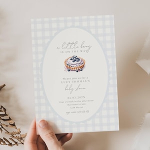 Invito baby shower mirtillo, invito baby shower dolce bacca, invito baby shower dolce bacca, baby shower mirtillo, CP01