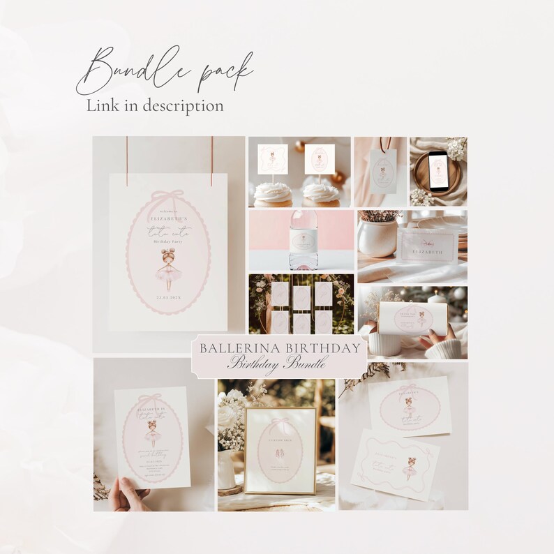 Tutu Cute 2nd Birthday Invitation, Tutu Cute Birthday Invitation, Pink Ballerina Invite, Ballet Pink Birthday Invitation, Pink Tutu Birthday Invitation Template, Ballerina Birthday with Bow Invitation Template