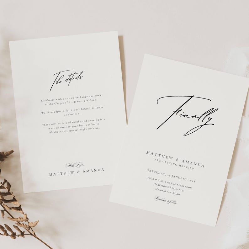 Hilarious Wedding Invitations, Modern Invitation Template, Casual Wedding Invites, Intimate Wedding Invitation Template, Funny Wedding