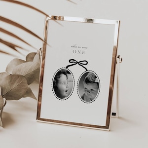 Plaques de table à notre mariage, Modèle de mariage à notre époque, Numéros de table pour photo de mariage, Cartes de table de mariage, photos de bébés, TN01