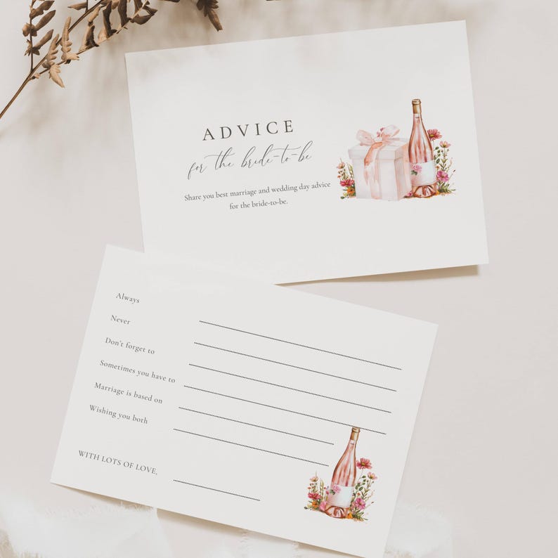 Vino Before Vows Bridal Shower Invitation: Wine Theme (Editable Template), Floral, Bundle