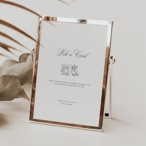 Gastenboek speelkaarten, kies een kaart, teken ons gastenboek, bord bruiloft kies een kaart, bord aangepaste speelkaart gastenboek, TN01