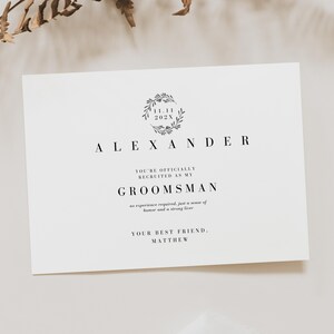 Téléchargement numérique Serez-vous mon garçon d'honneur, carte de mariage de garçons d'honneur, carte de proposition de garçons d'honneur, seras-tu mon meilleur homme, modèle d'homme d'honneur, GM02