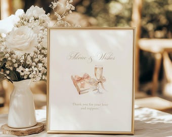A New Chapter Bridal Shower Table Sign: Book Theme (Editable Template), Gold, Next Chapter