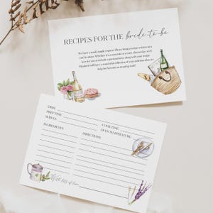 Carte de recette de douche nuptiale du marché, carte de recette de douche nuptiale du marché, carte de recette de douche nuptiale fraîche du marché, CT01