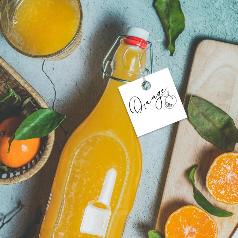 Mimosa Bar Sign and Juices Tags Instant Download Modern Etsy