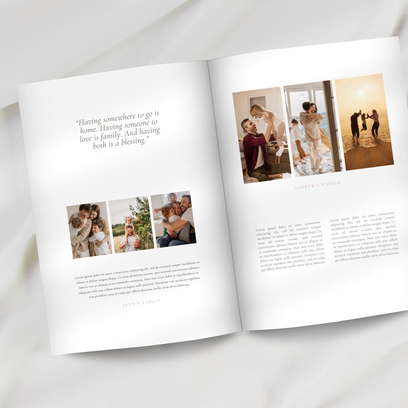 Adoption Profile Book Template Canva, Adoption Book Template, Parent ...