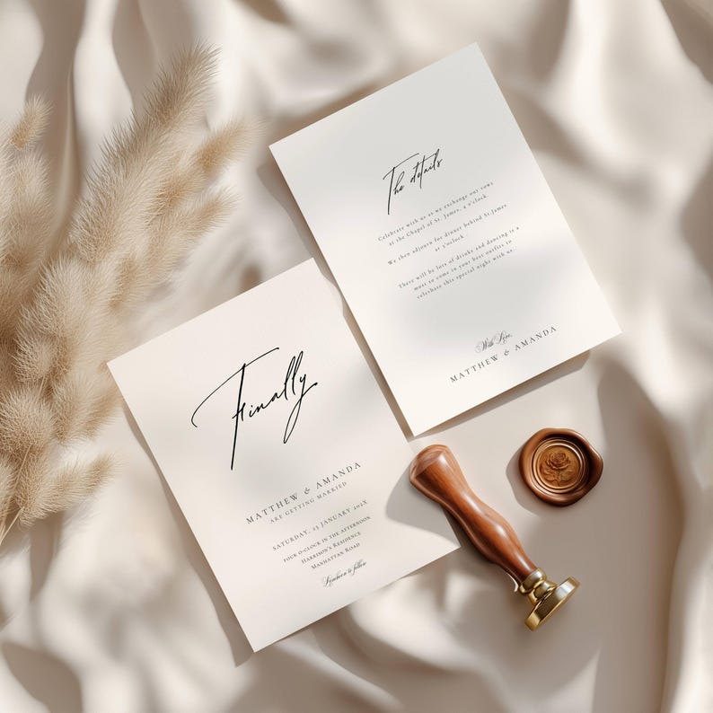 Hilarious Wedding Invitations, Modern Invitation Template, Casual Wedding Invites, Intimate Wedding Invitation Template, Funny Wedding