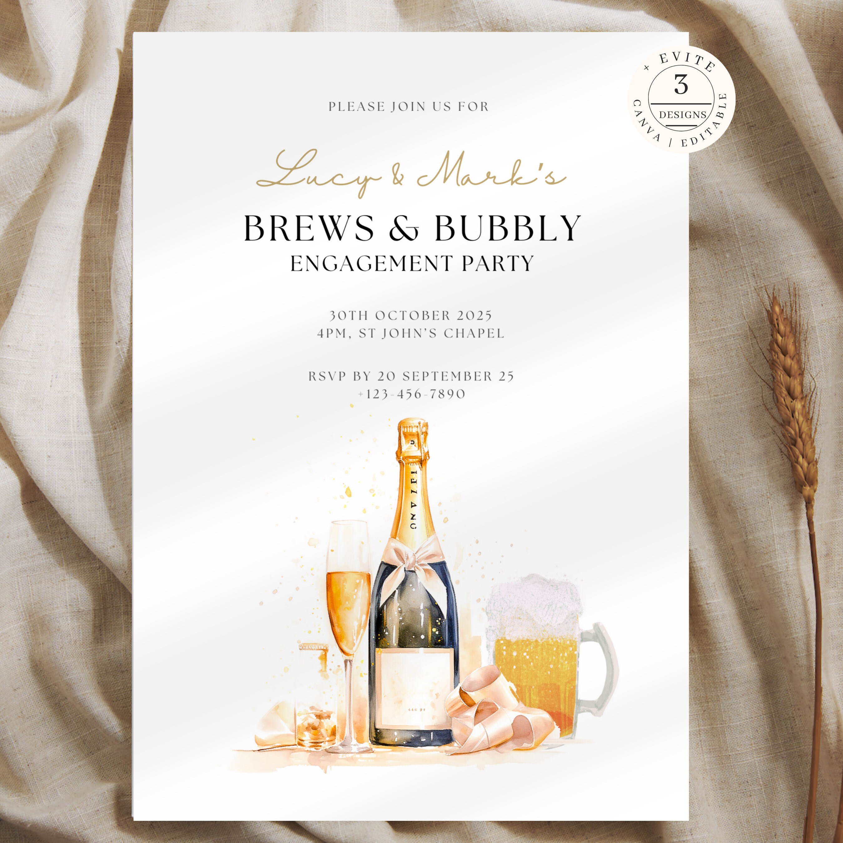 Bubbles and Brews Before I Do, Bubbles and Brews Engagement Party