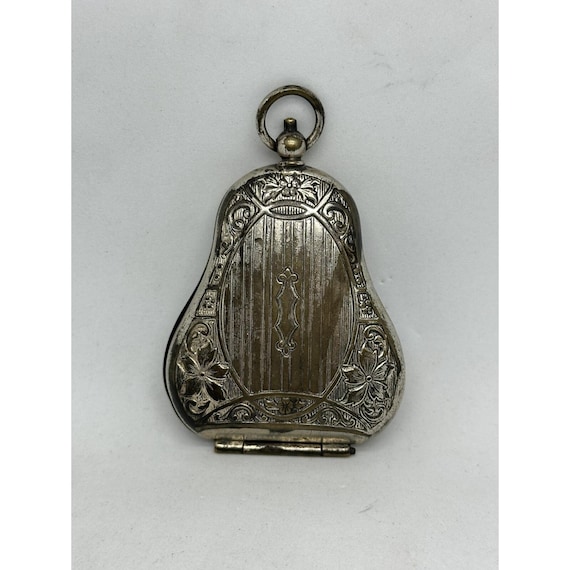 Antique German Silver Double Sovereign Coin Holder Case Only ~ Victorian Era