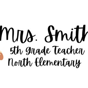Cottage Core Custom Teacher Email Signature
