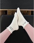 Embroidered Pilates Socks: "Marriage Material" Bridal Shower Gift