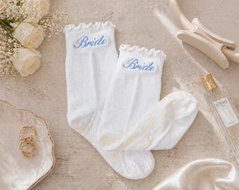 Bride Pilates Socks | Bridal Grip Socks | Bachelorette Gift | Wedding Morning Outfit | Pilates Princess Socks | Bride Gift Idea