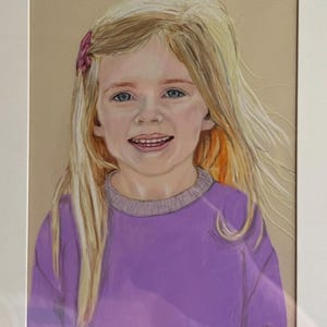 Colored Pencil Portrait on Drafting Film