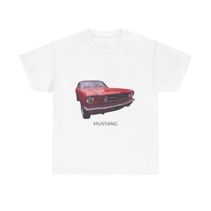 Vintage Mustang Tee, Gift Ideas for Car Guys and Girls, Graphic Tee, T Shirt, Old Mustang, Classic Cars, 1965 Ford Mustang