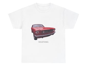 Vintage mustang T-Shirt, Geschenkideen für Auto Jungs und Mädchen, Grafik-T-Shirt, T-Shirt, alter mustang, Oldtimer, 1965 Ford mustang