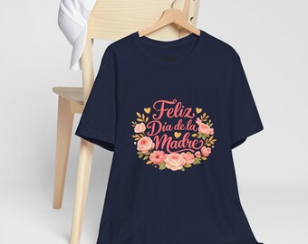 Feliz Día de la Madre Floral wreath T-Shirt | Mother's Day Spanish
