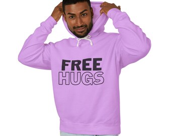 Free hugs Unisex Lightweight Hooded Sweatshirt