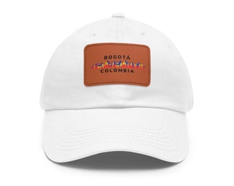 Bogota, Colombia / Bogota / Dad Hat with Leather Patch (Rectangle)