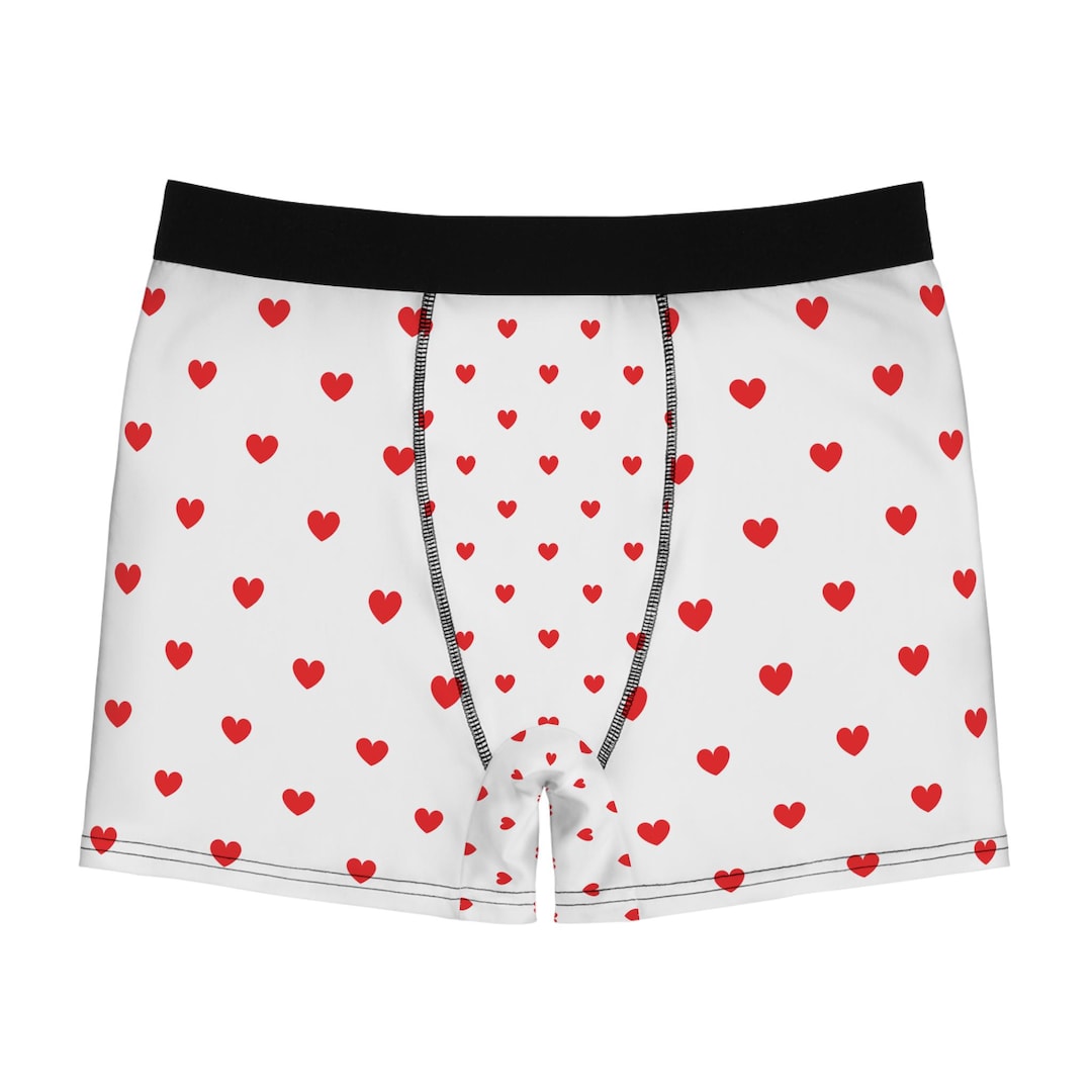 Heart Underwear for Men / Saint Valentine Gift for Bf and Husbands ...