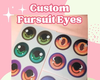 Custom Fursuit Eye Mesh | .5mm PVC Mesh Dye Sublimated Waterproof Scratch Proof Durable Vibrant Color Mesh