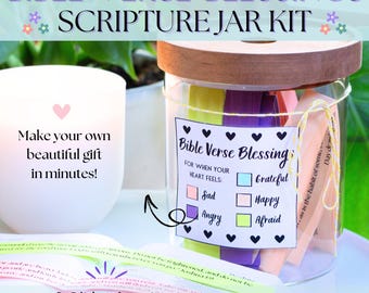 Bible Verse Blessings Emotion Jar: DIY Scripture Gift (Digital Download)