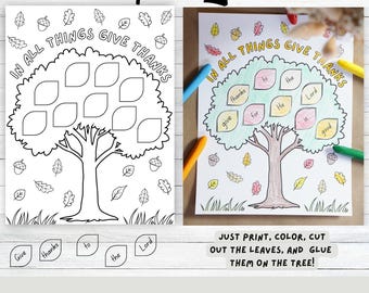 Fall Bible Verse Craft Printable, Scripture Activity Bundle, Kids, Harvest, Thanksgiving Coloring, Sunday School, God, Prayer, Thankful