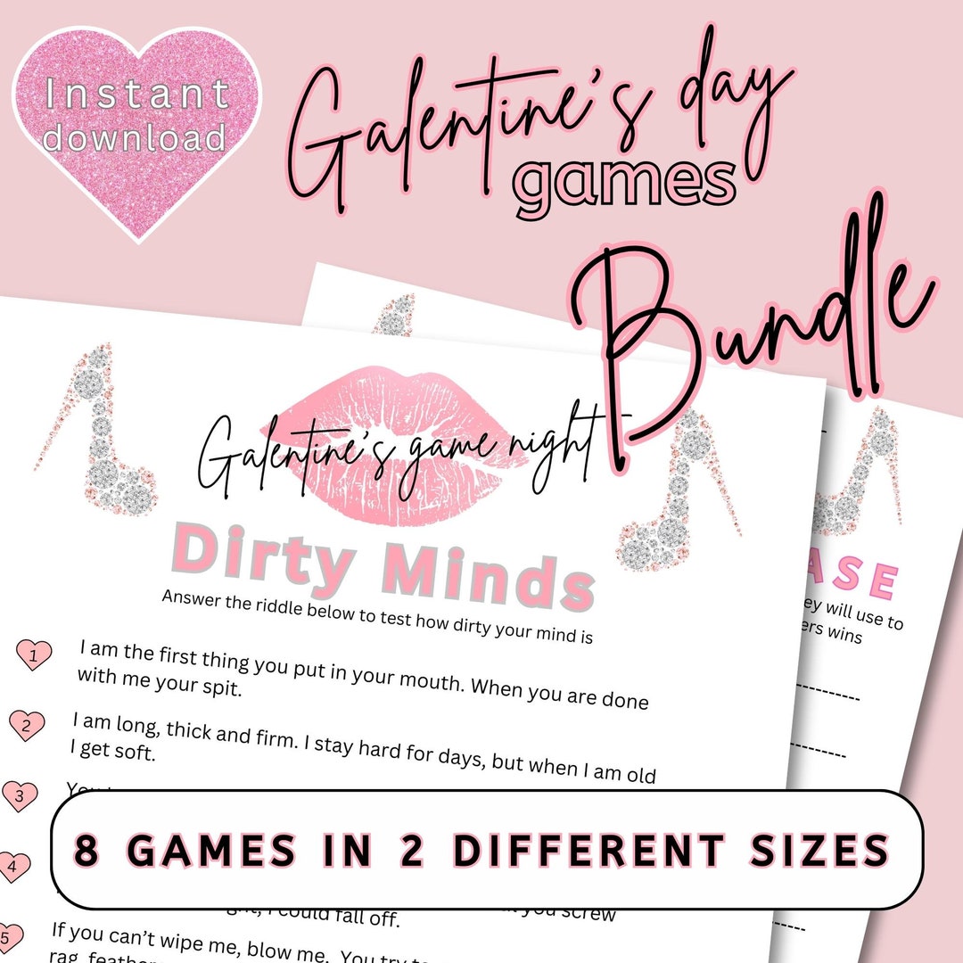 Galentine's Day Games Bundle, Printable Galentine's Day Games ...