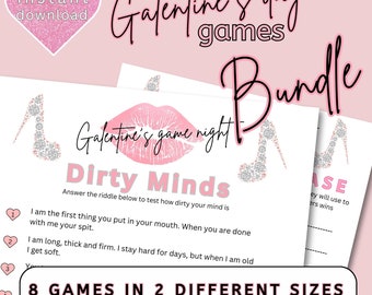 Galentine's Day Games Bundle: 8 Printable Party Games (Digital Download)