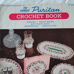1953 Star PURITAN CROCHET BOOK No. 100 handicraft pattern booklet
