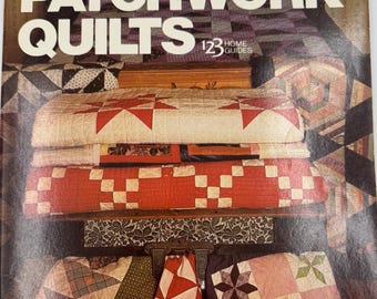 Vintage 1978 Patchwork Quilts Book by Barbara G. Jackson - 123 Home Guides Series with Patterns