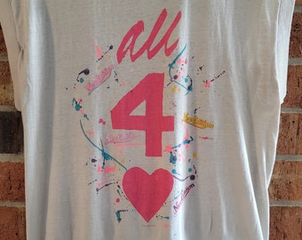 Camiseta sin mangas vintage de 1986, nueva edición - All 4 Love