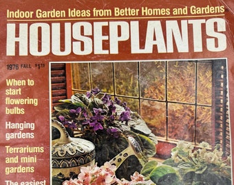 HERBST 1976 ZIMMERPFLANZEN Better Homes and Gardens Spezialmagazin, Handillustrationen!