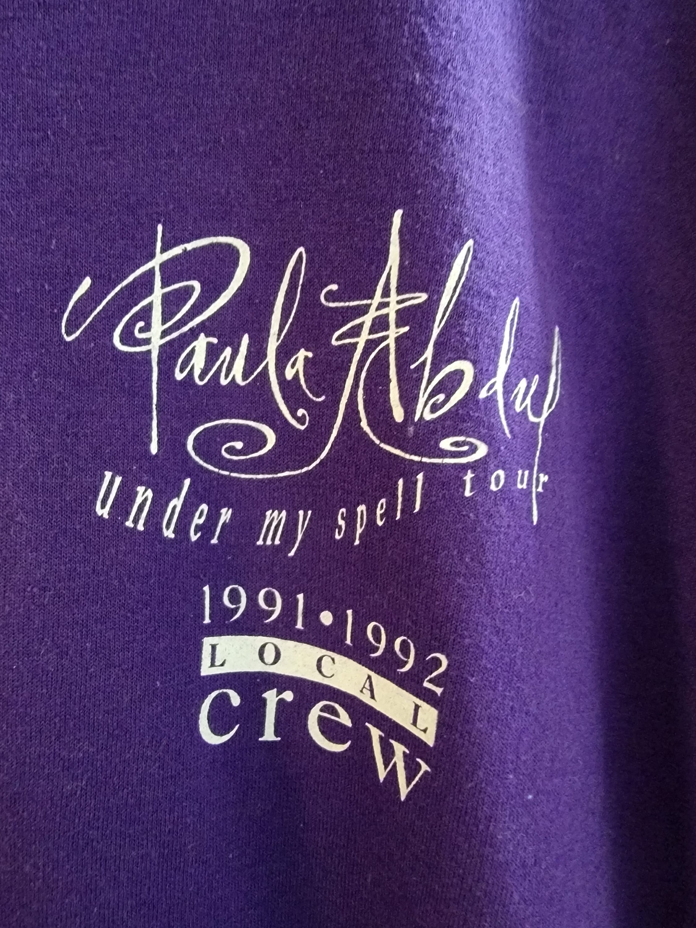 1991-1992 PAULA ABDUL under my spell ツアー *レア* 地元クルーの