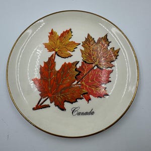 Cute VINTAGE CANADA SOUVENIR plate, made in Canada!