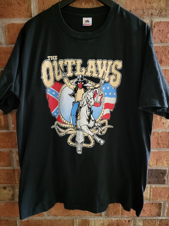 1990s THE OUTLAWS shirt, *rare*, like new conditio