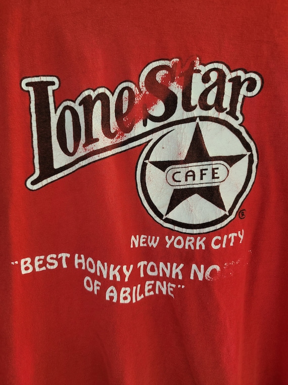 1980s LONE STAR CAFE New York City club vintage t… - image 2