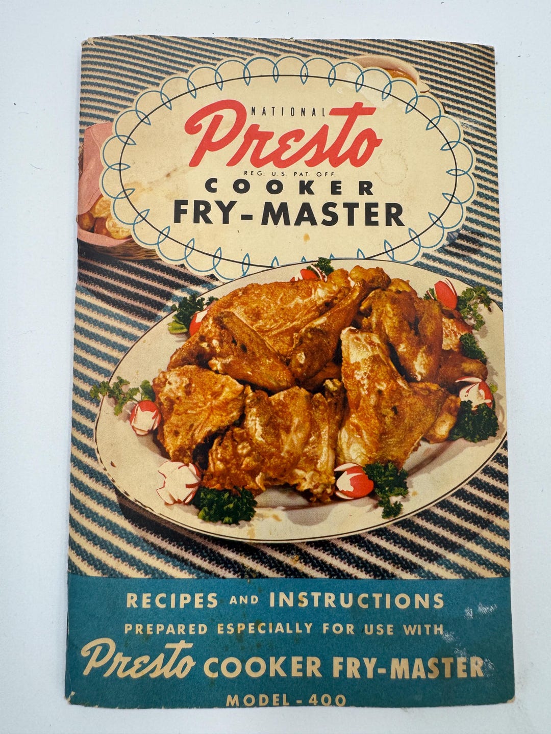 Vintage Presto Cooker Fry-master Recipe Book Model 400 - 1940s Cookbook ...
